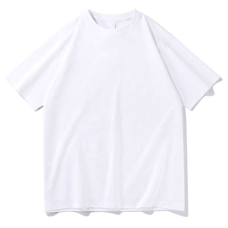 Men's Crew Neck White Cotton T-Shirt