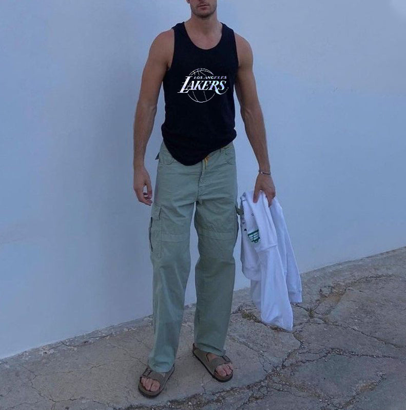 LA Lakers Basketball Men's Streetwear Tank Top