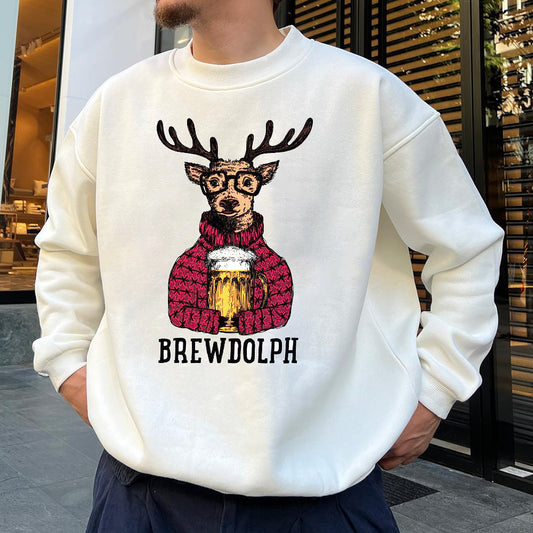 Brewdolph Men's Crew Neck Sweatshirts