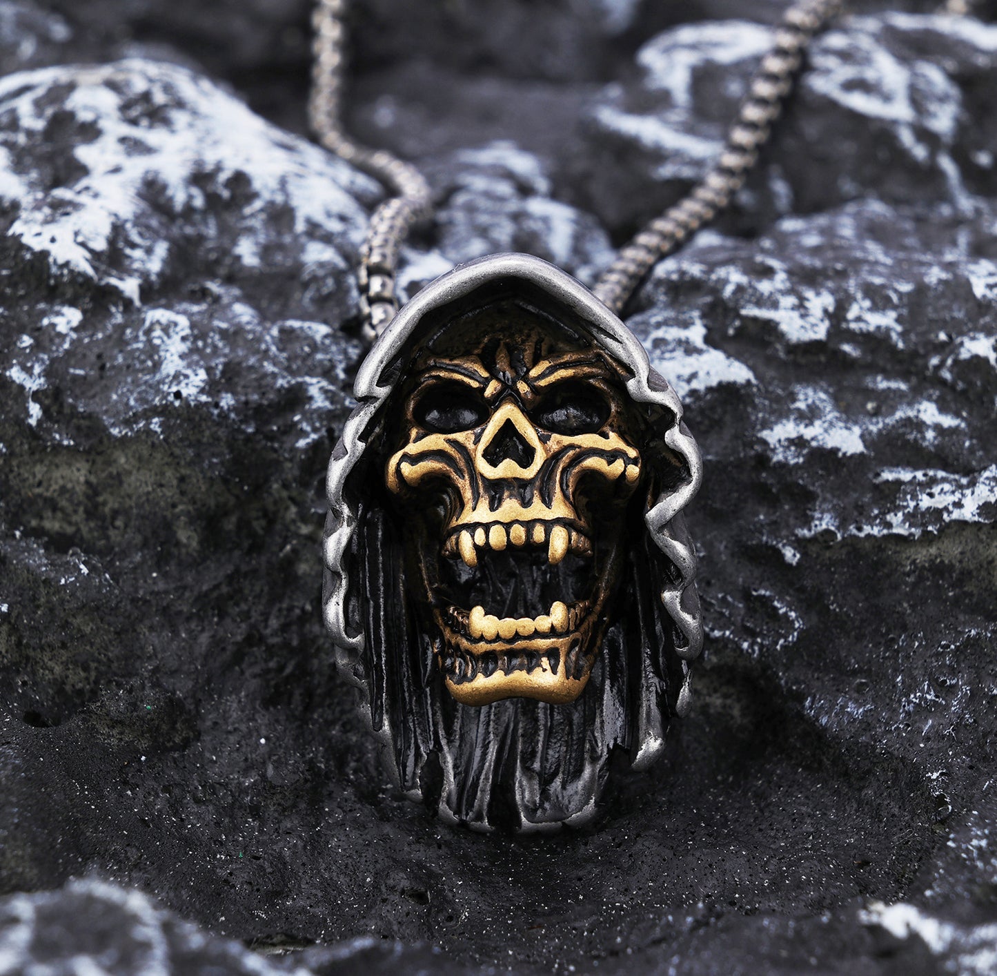 Men's Viking Skeleton Reaper pendant
