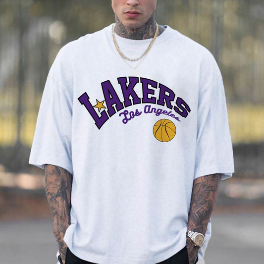 Lakers Men's Streetwear Fashion T-shirt