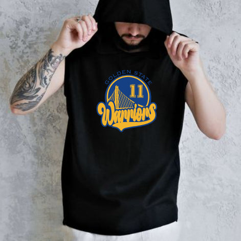 Golden state warriors sleeveless hoodie best sale
