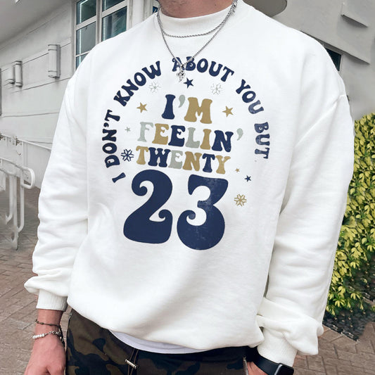 23 Men's Funny Casual Pullover Sweatshirt