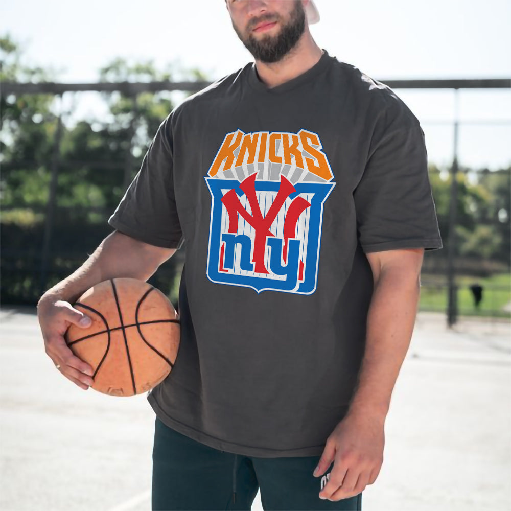 Knicks t top shirt mens