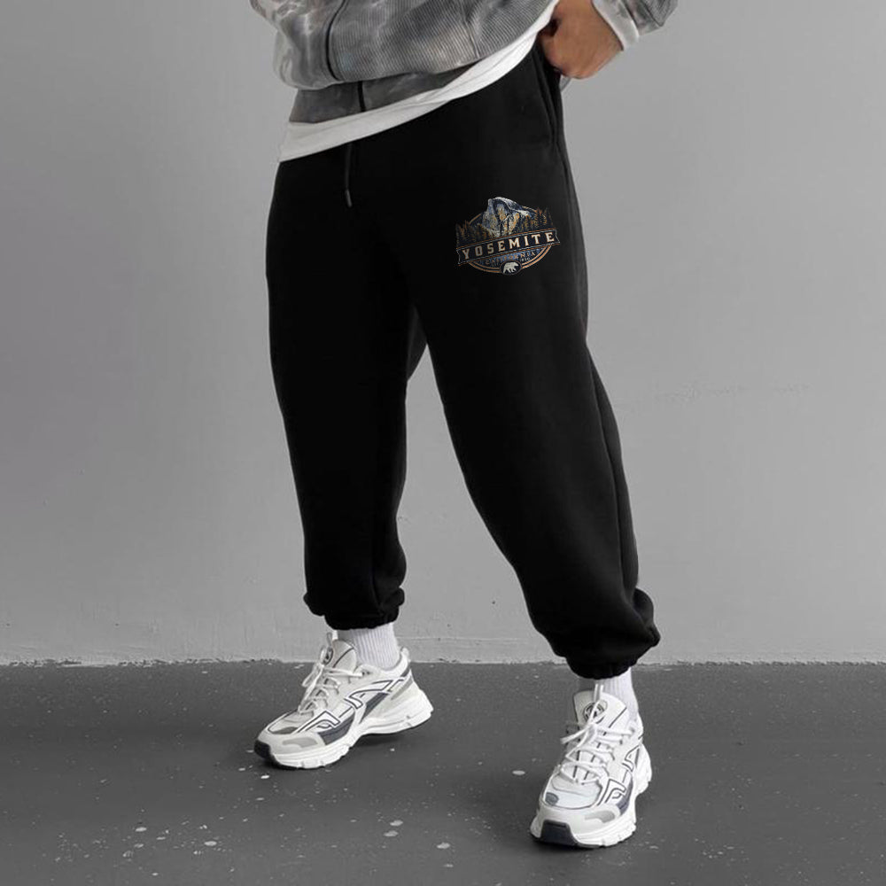 Sweatpants with shop elastic waistband