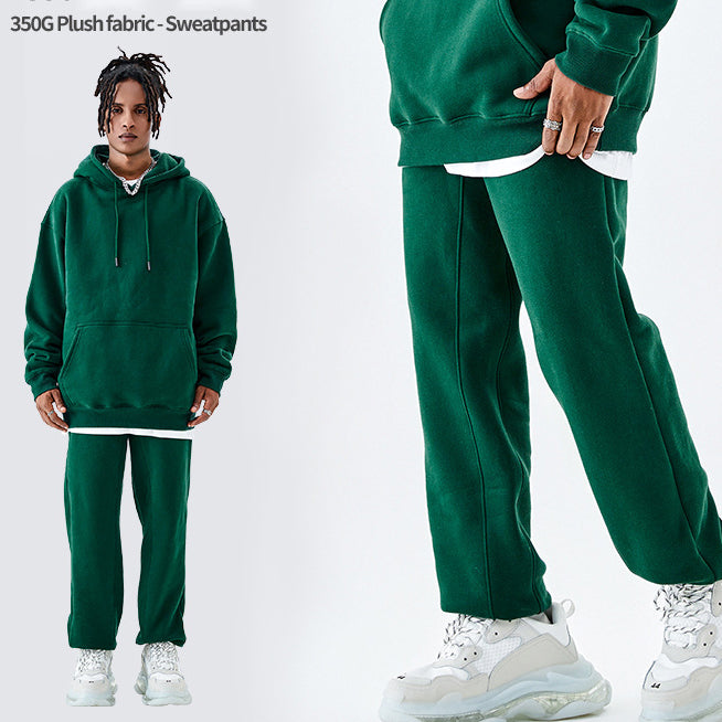 Dopamine Collection Fleece-Lined Loose-Fit Sweatpants 350GSM