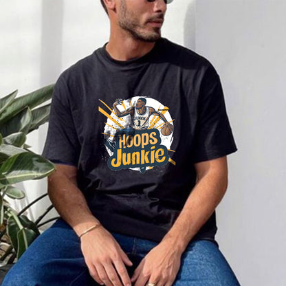 Hoops Junkie Basketball Player Men's T-Shirts