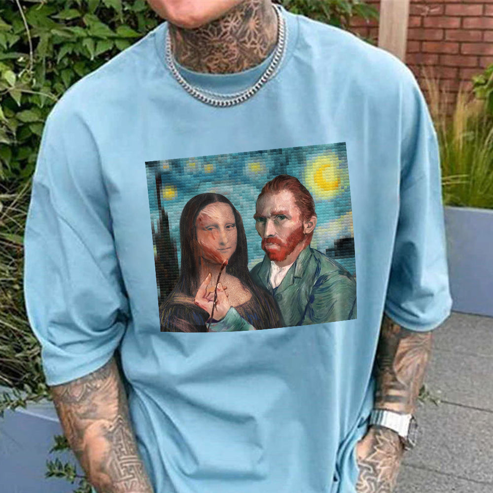 Personalized Fun Graphic Print Loose Casual Men's T-Shirt