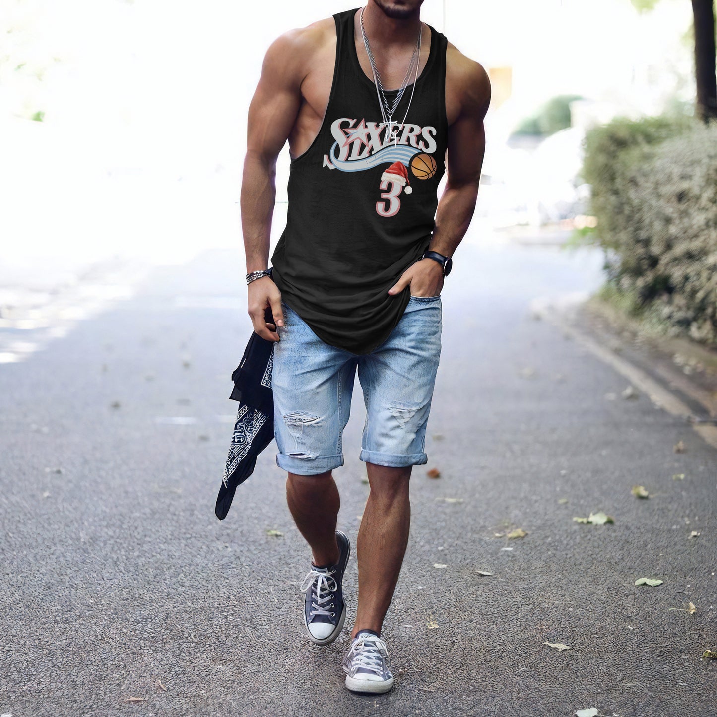 Sixers Men's Christmas Funny Tank Tops