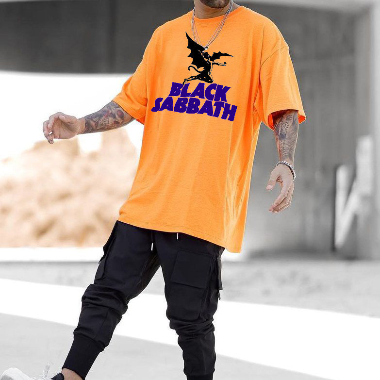 Black Sabbath Rock Music Graphic Print Casual Men's T-Shirt