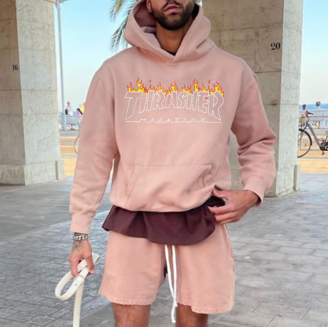 Alphabet Graphic Print Casual Men's Sweatshirt