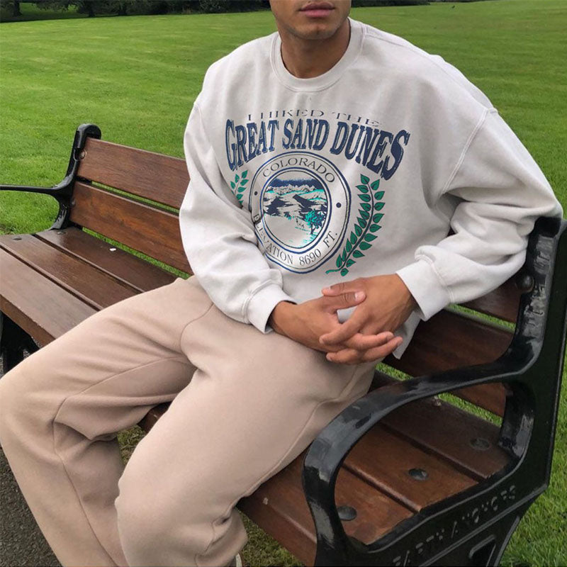 I Hiked The Great Sand Dunes Graphic Print Sweatshirt