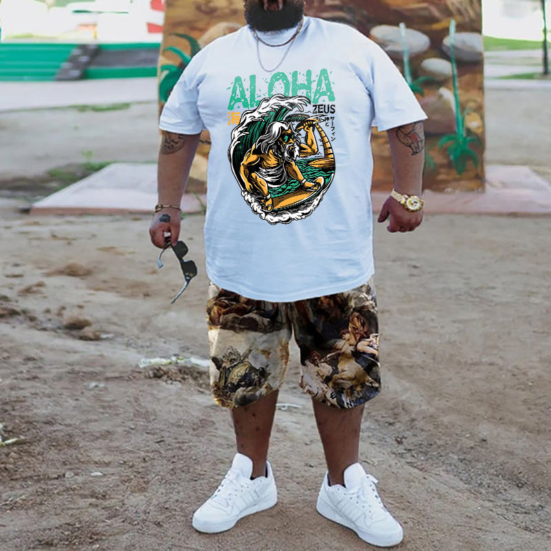 Surfing Zeus Aloha Spirit Men's T-shirt