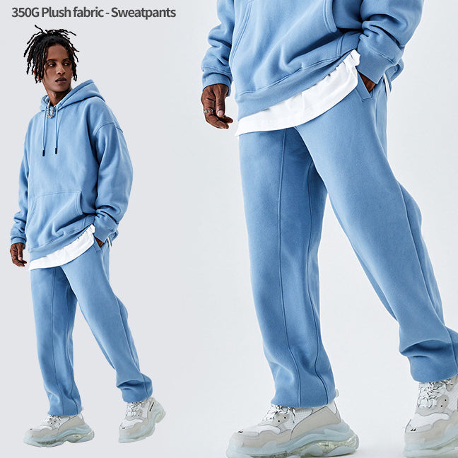 Dopamine Collection Fleece-Lined Loose-Fit Sweatpants 350GSM