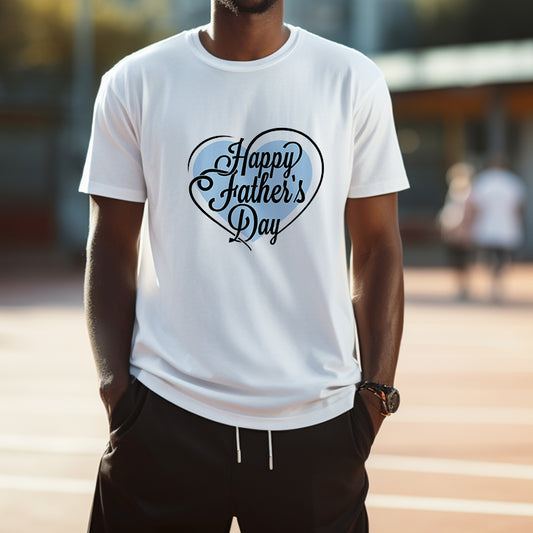 Happy Father's Day Men's Letter Print T-shirt