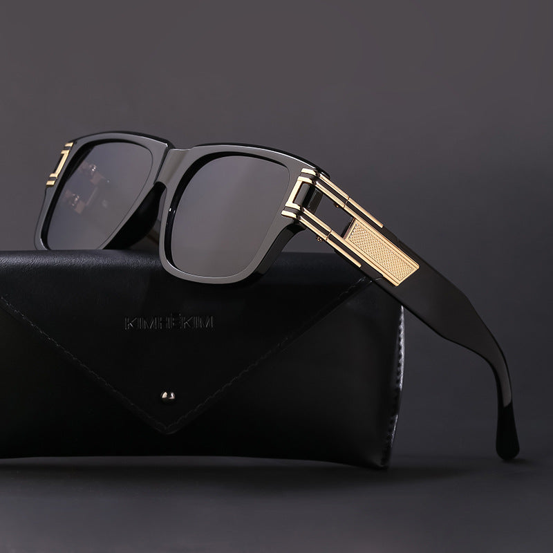 Retro Large Square Frame Men's Sunglasses