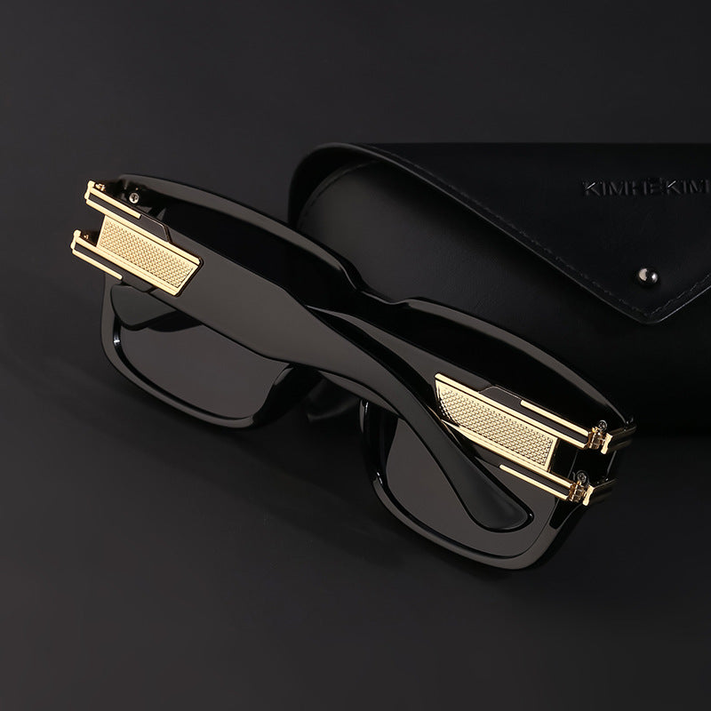 Retro Large Square Frame Men's Sunglasses