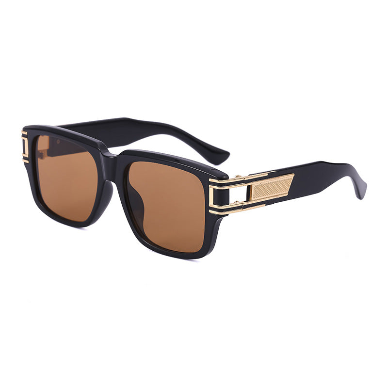 Retro Large Square Frame Men's Sunglasses