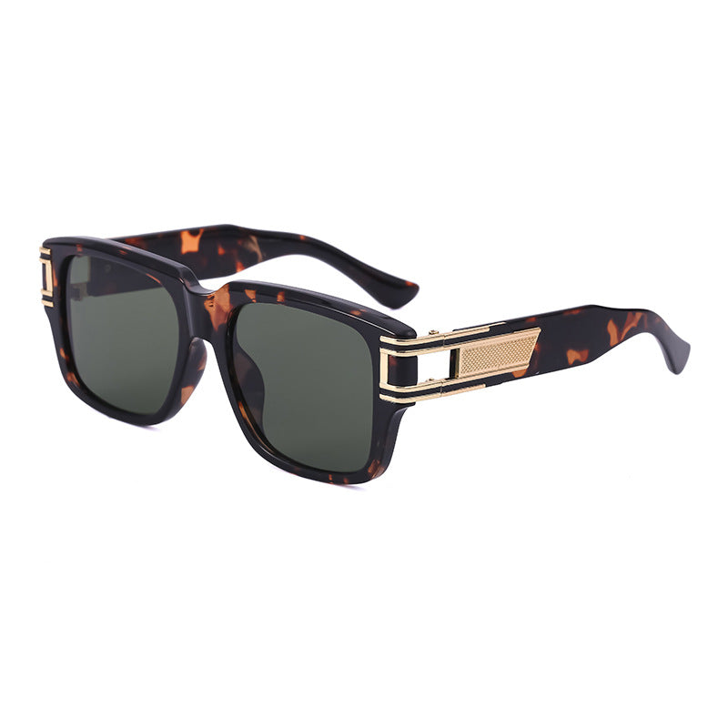 Retro Large Square Frame Men's Sunglasses