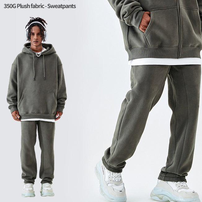 Dopamine Collection Fleece-Lined Loose-Fit Sweatpants 350GSM