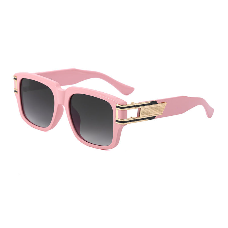 Retro Large Square Frame Men's Sunglasses