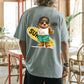 Surfing Bear Men's Cotton T-shirt 230g