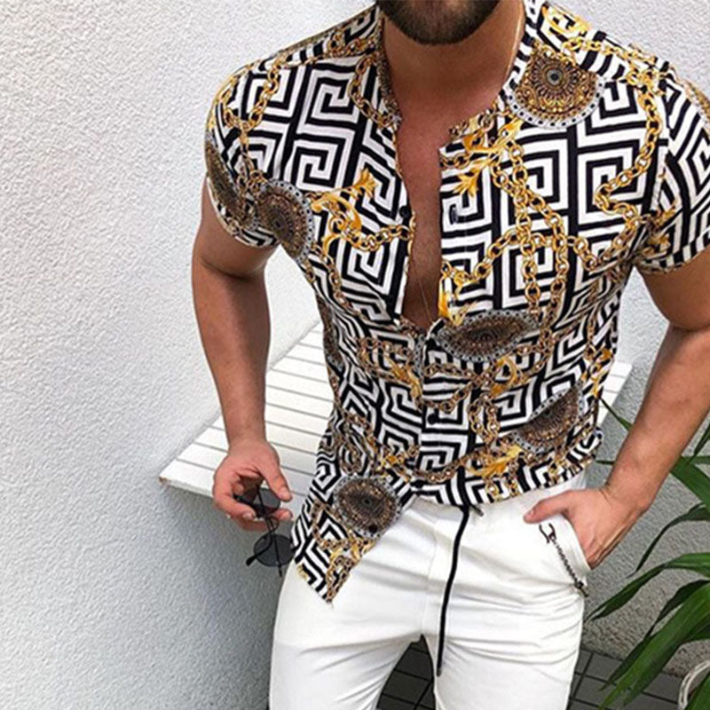 Casual Printed Vacation Shirt