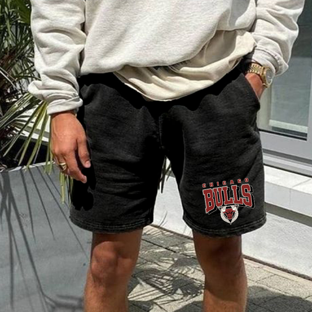 Chicago bulls shorts with pockets on sale