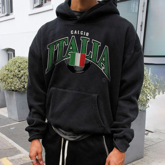 Italia Soccer Men's Fleece Hoodie 320g