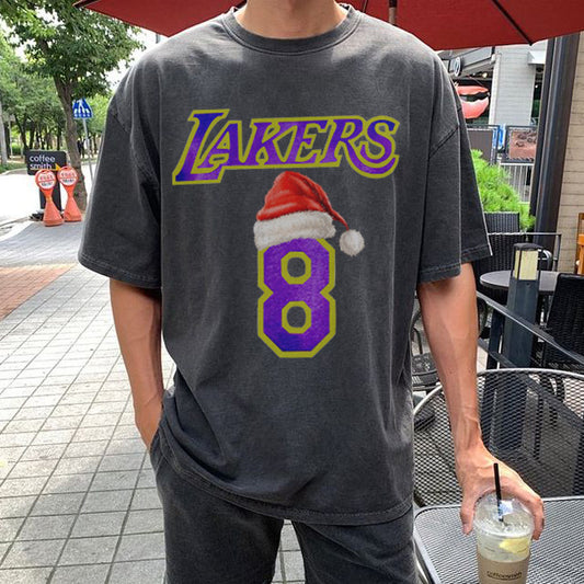 Lakers Men's Sports Christmas Casual T-Shirts