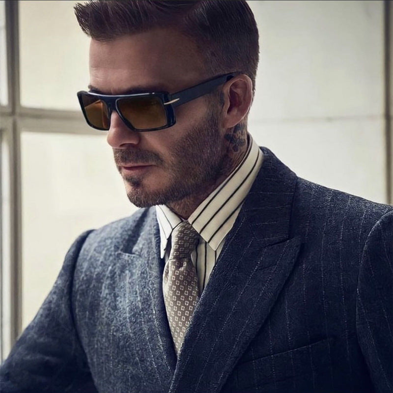 Retro square sunglasses men hotsell