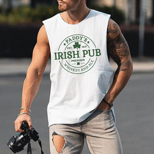 Paddy's Day Men's Streetwear Casual Tank Top