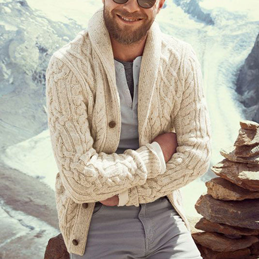 Men's Cozy Button Down Knit Cardigan Sweater