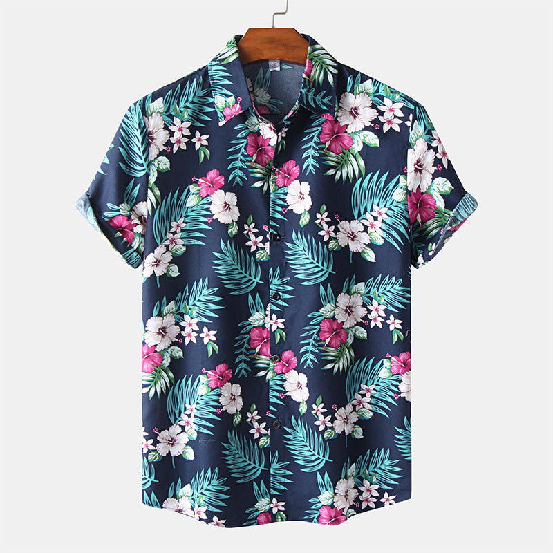 Casual Vacation Print Shirt