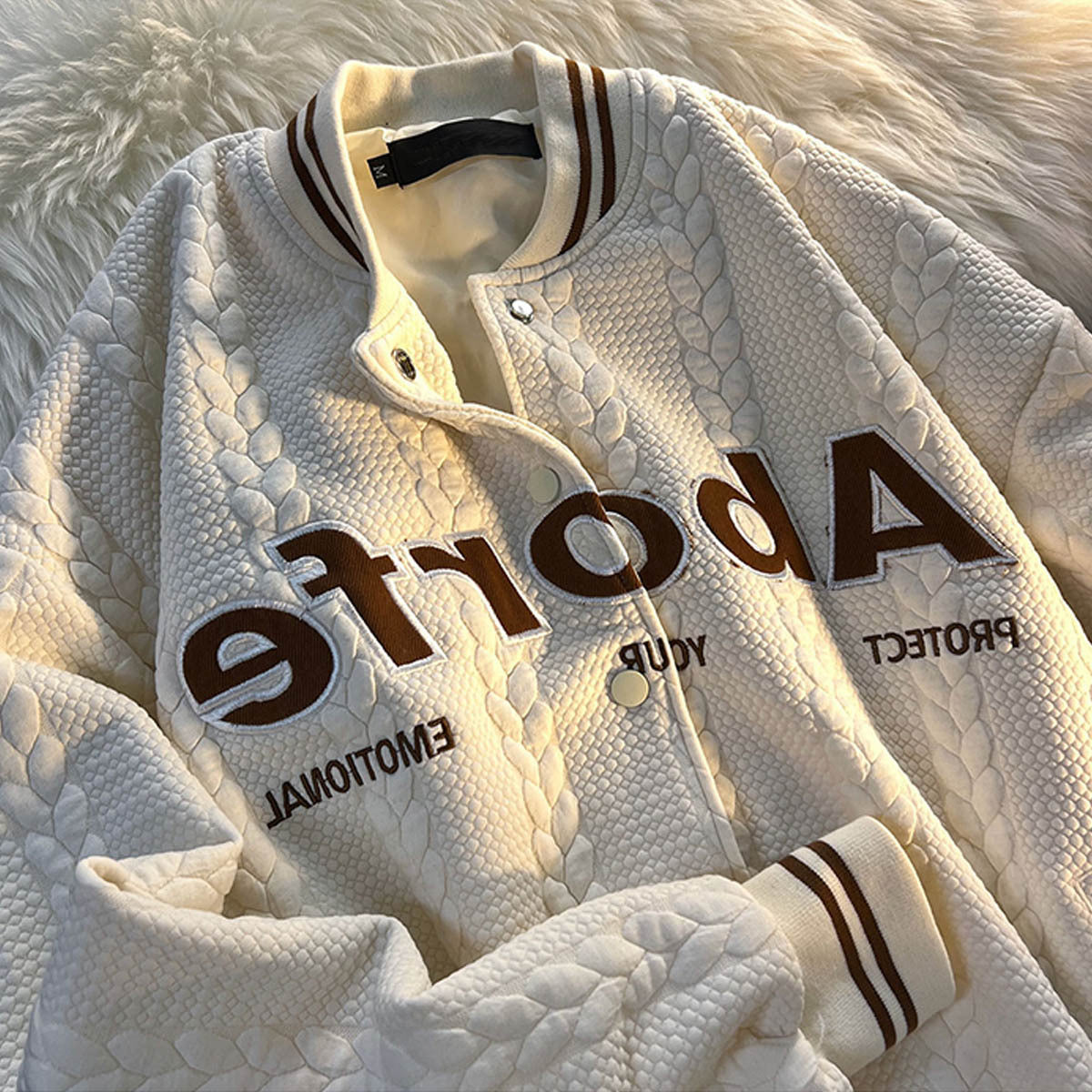 Vintage Patchwork Embroidered Fashion Varsity Jacket