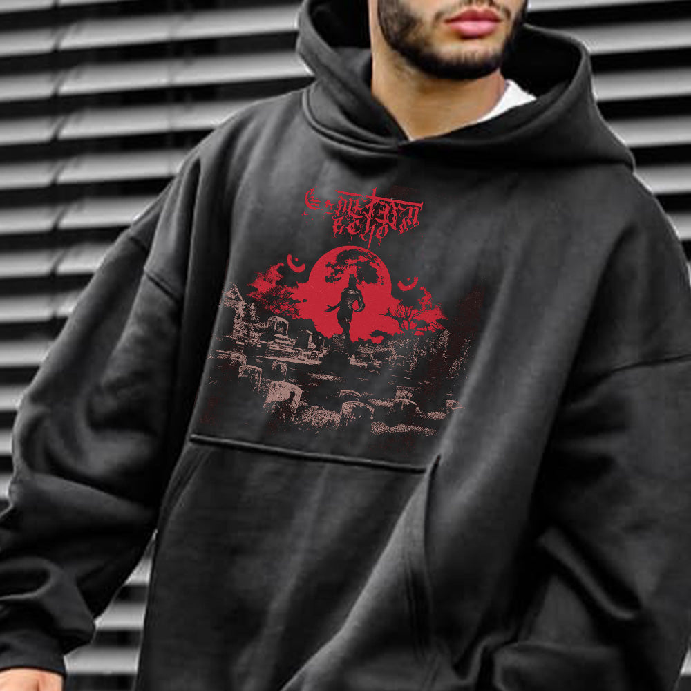 Graphic Print Casual Men's Hoodie Sweatshirt