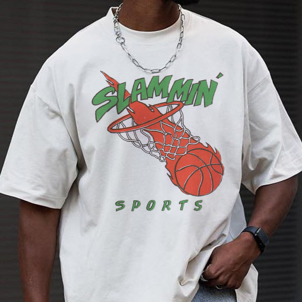 Slammin Men's Basketball Sports T-Shirts