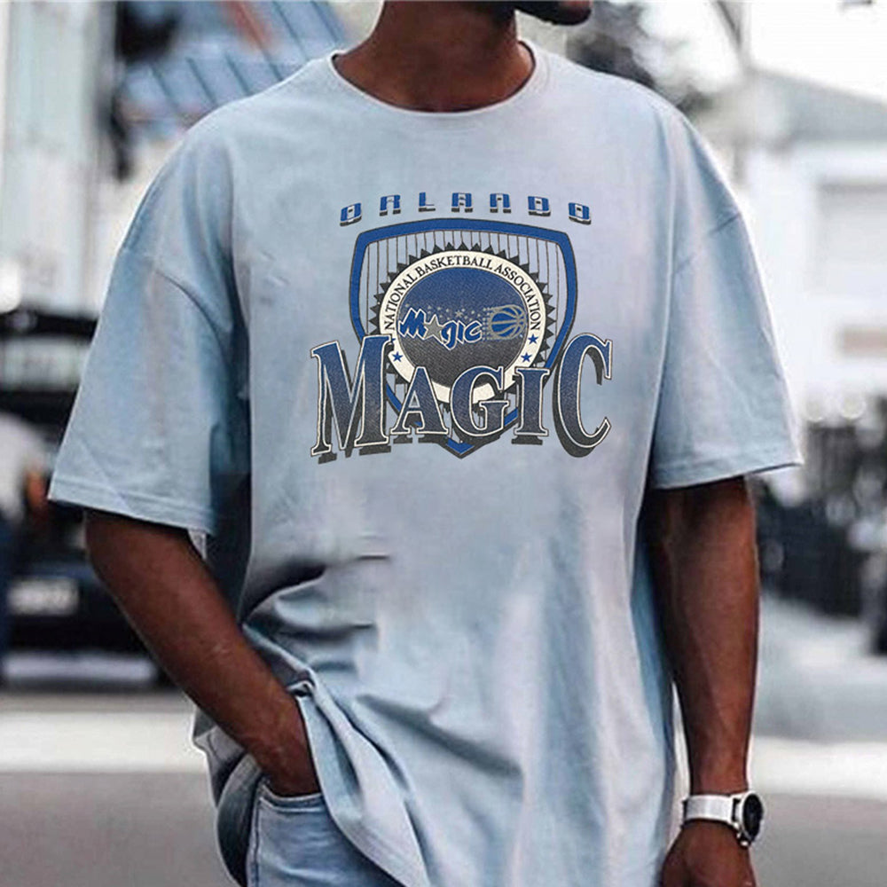 Alphabet Graphic Print Casual Short Sleeve Men's T-Shirt