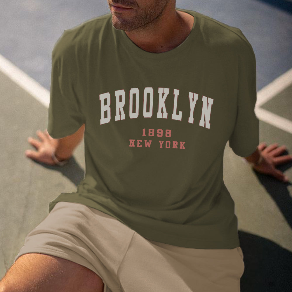 Brooklyn 1898 Men's Streetwear Fashion Sport Tracksuits