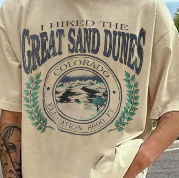 Great Sand Dunes Print Short Sleeve T-Shirt
