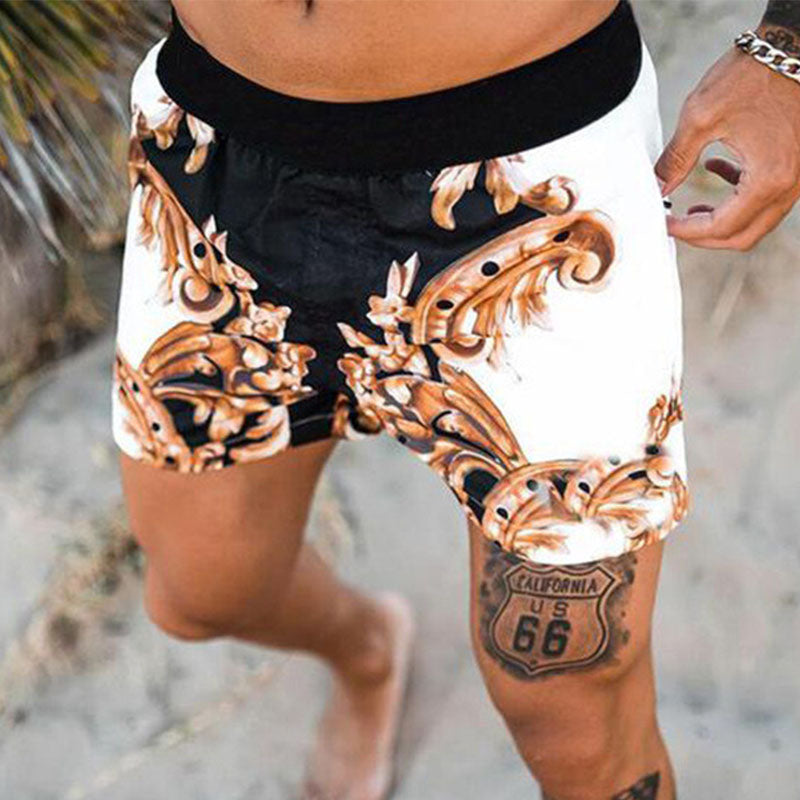 Casual Print Resort Style Shorts