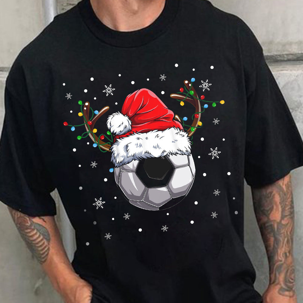 Christmas Men's Soccer Sports Casual T-Shirts