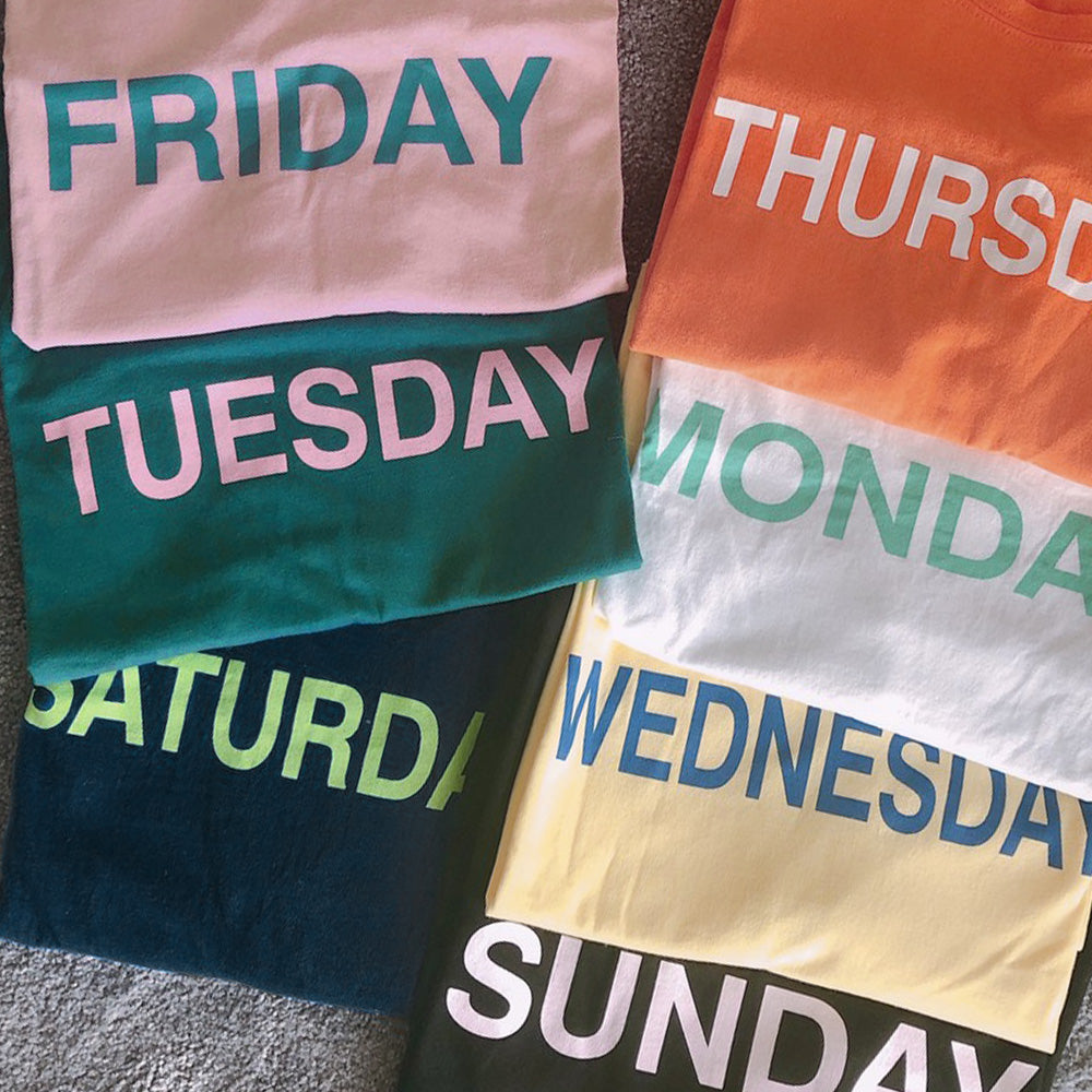 Monday to Sunday Casual T-Shirt 7 Pieces