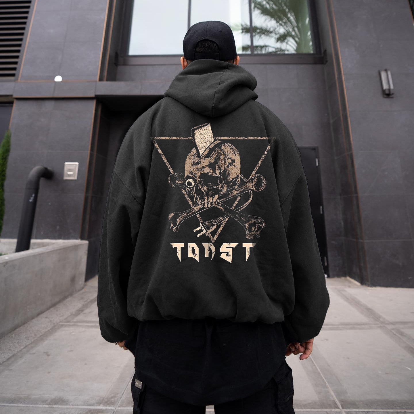 Skull Graphic Print Casual Men's Hoodie Sweatshirt