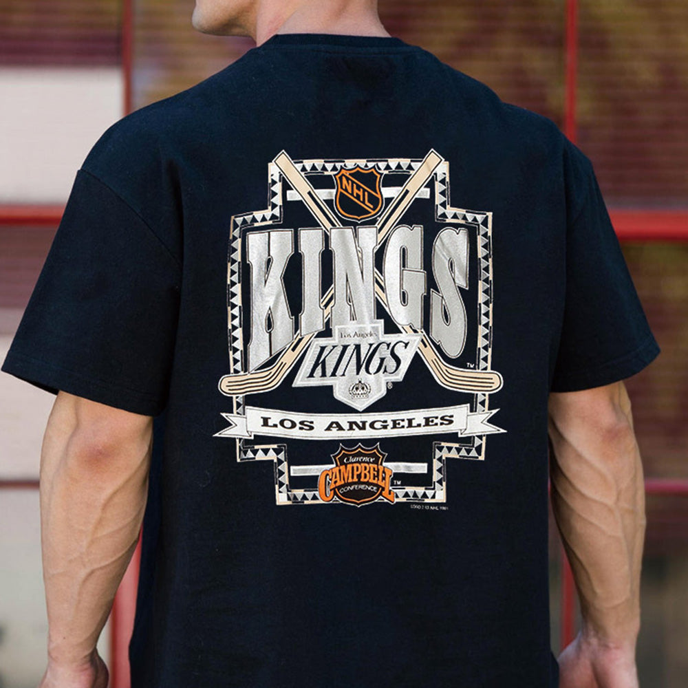 King Print Casual Loose Men's Short Sleeve T-Shirt