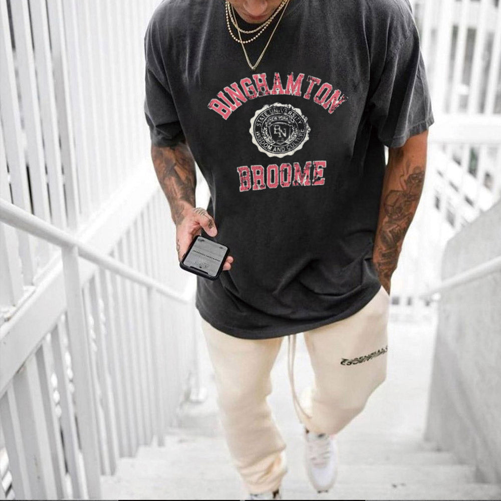 Bloom Alphabet Graphic Print Men's T-Shirt
