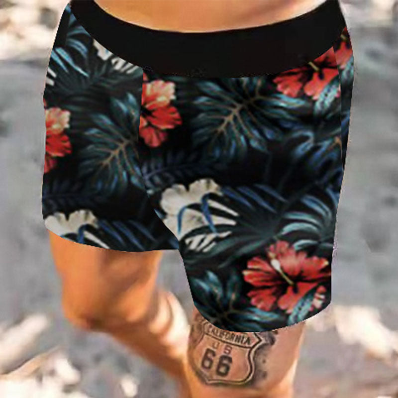 Casual Print Resort Style Shorts