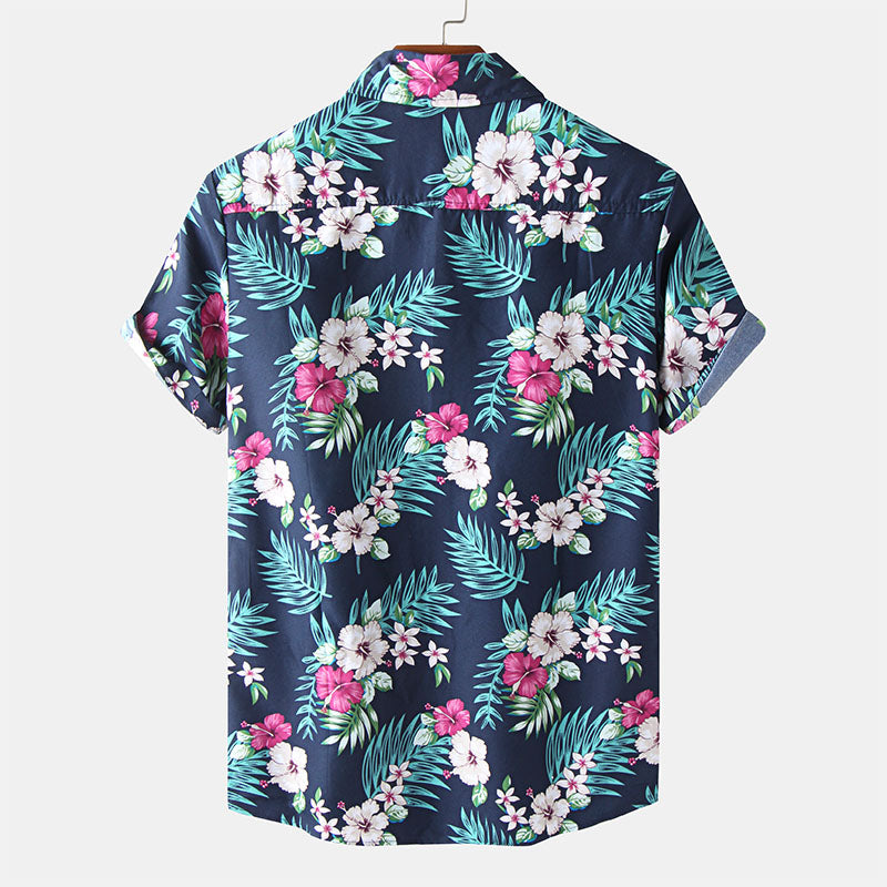 Casual Vacation Print Shirt