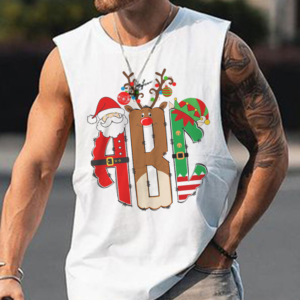 Christmas Graphic Men's Tank Top