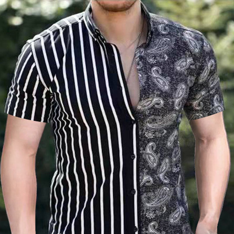 Casual printed short sleeve shirt